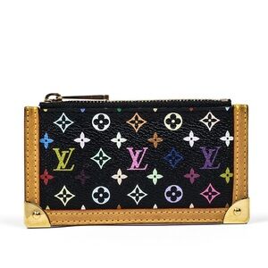 Louis Vuitton X Takashi Murakami Black Monogram Coin Pouch